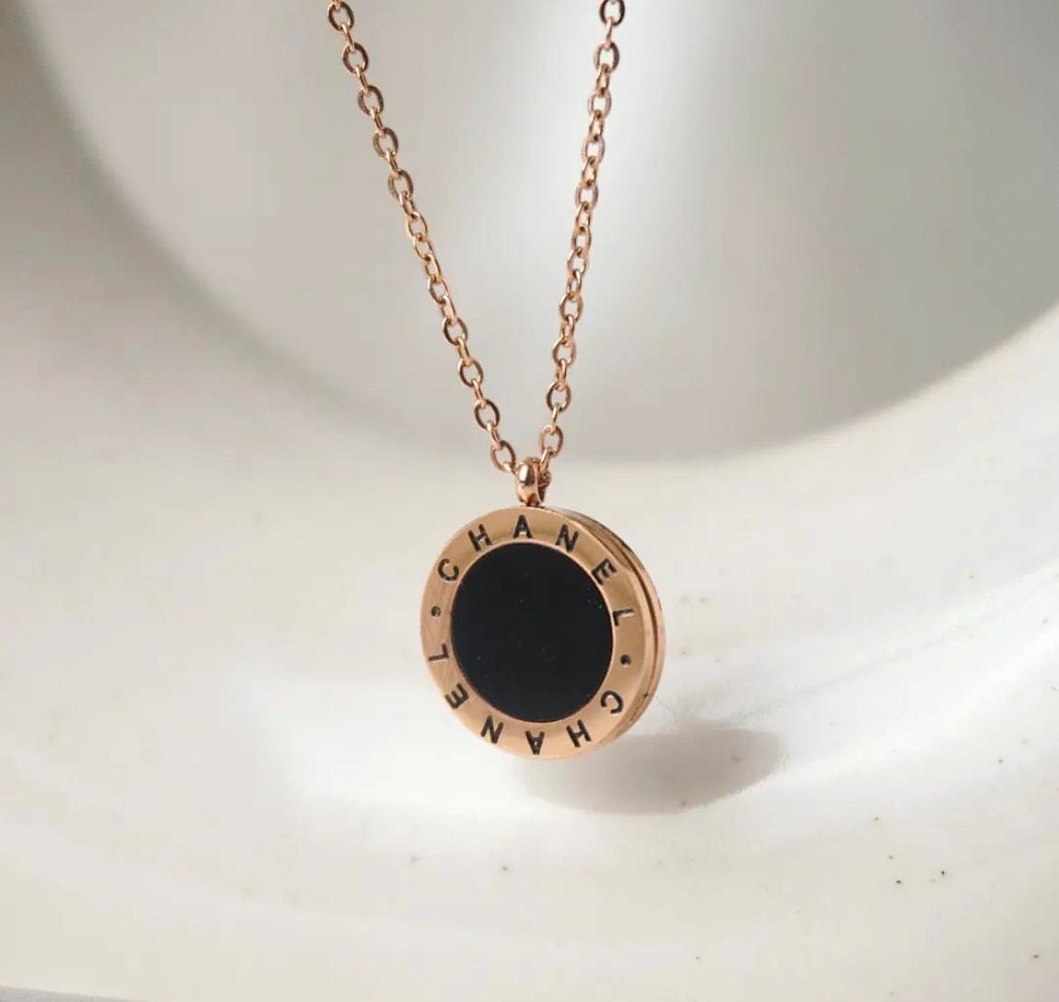 Black Channel Necklace