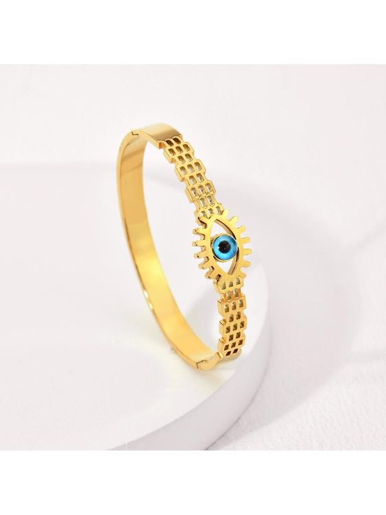 Evil Eye Engraving Bracelet