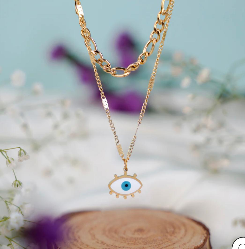 Evileye Necklace - Dual Layer