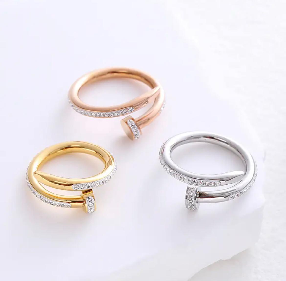 Studed Nail Ring